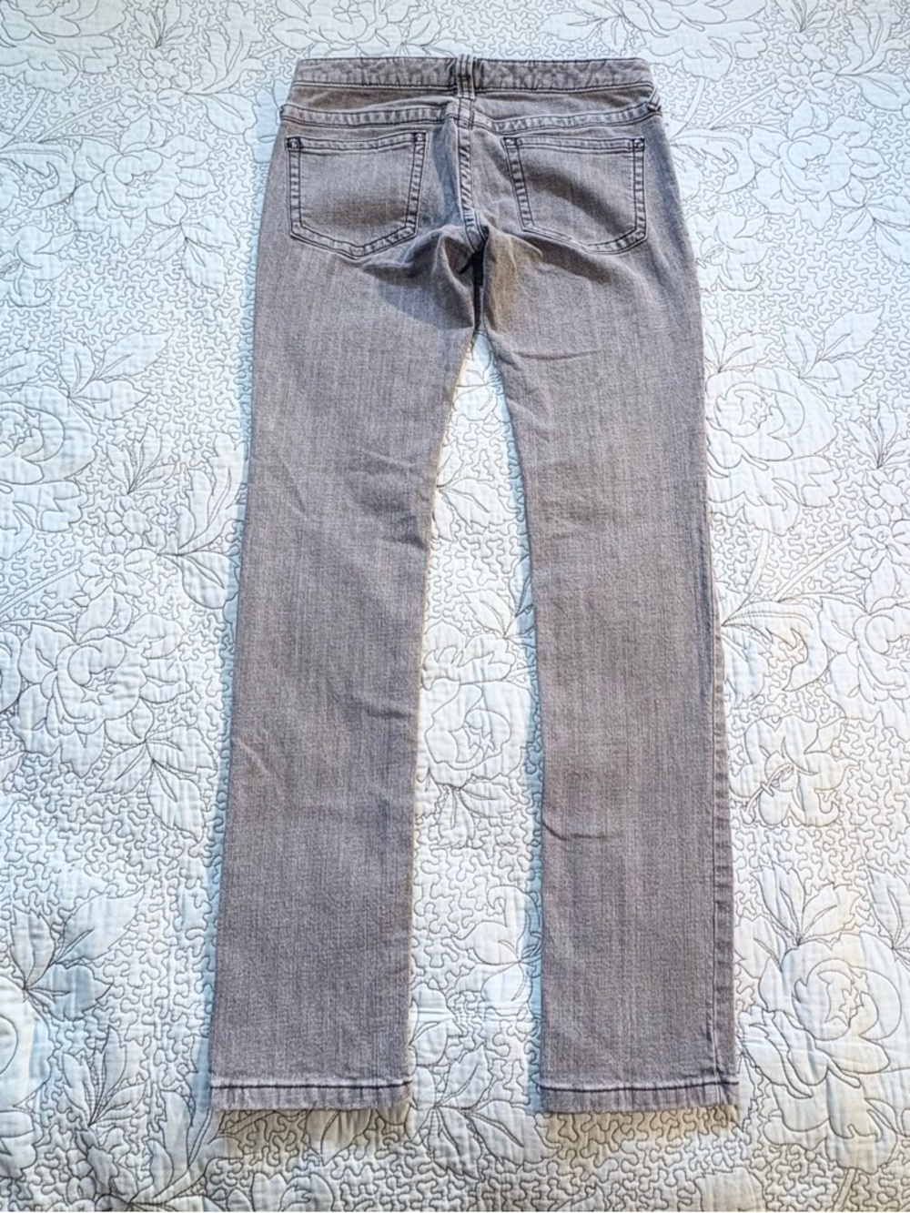 Free People Low Rise Slim Straight Charcoal Wash Jeans Y2K Slim Fit Sz 28💛 - Picture 3 of 11